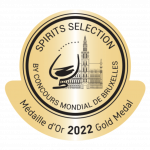2022Medalha de Ouro Spirits Selection by Concours Mondial de Bruxelas capital da Bélgica.