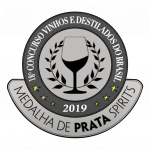 2019Medalha de Prata 18º Concurso Vinhos e Destilados do Brasil.