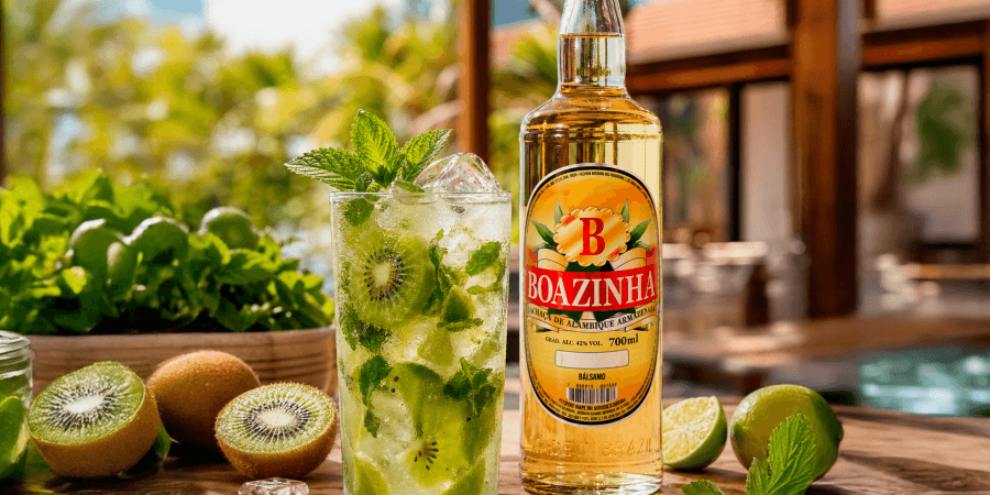 Leia mais sobre o artigo Mojito de Kiwi com Cachaça Boazinha: um clássico com alma mineira